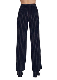 Elastic Back Wide Leg Pant
