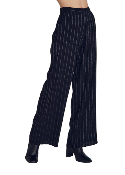 Elastic Back Wide Leg Pant