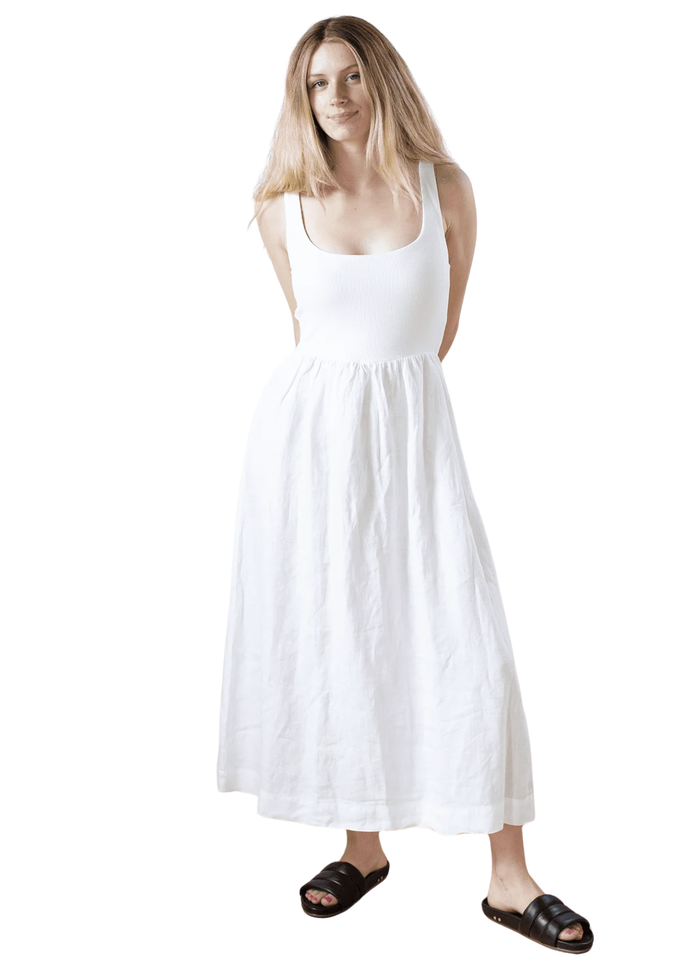 Sleeveless Knit Combo Dress