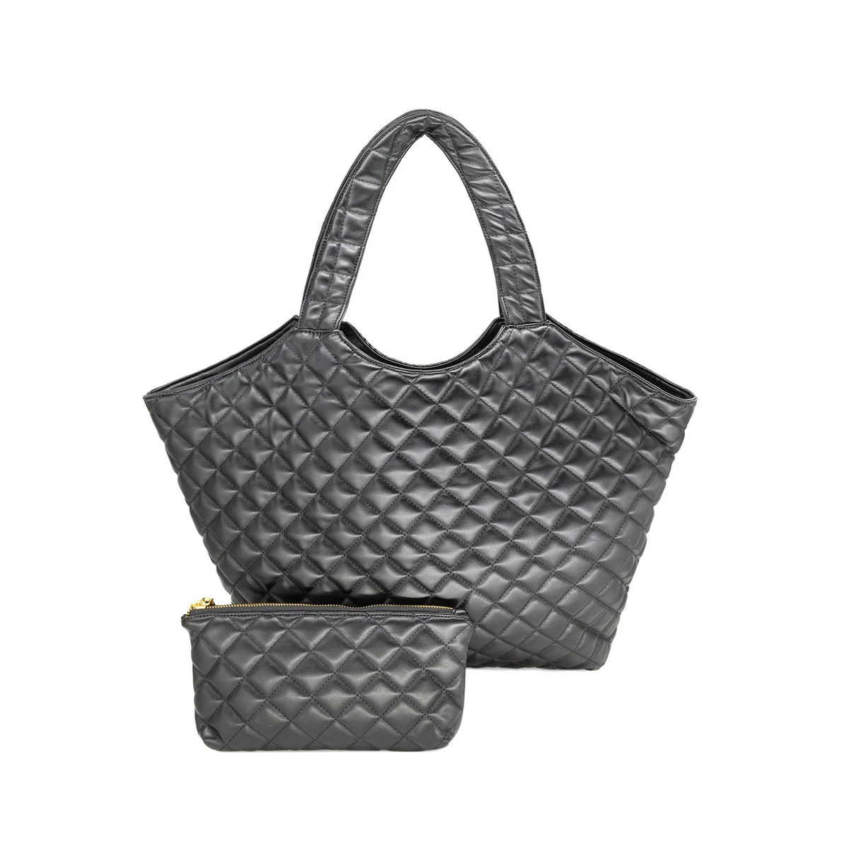 Quilted Shoulder Tote Bag