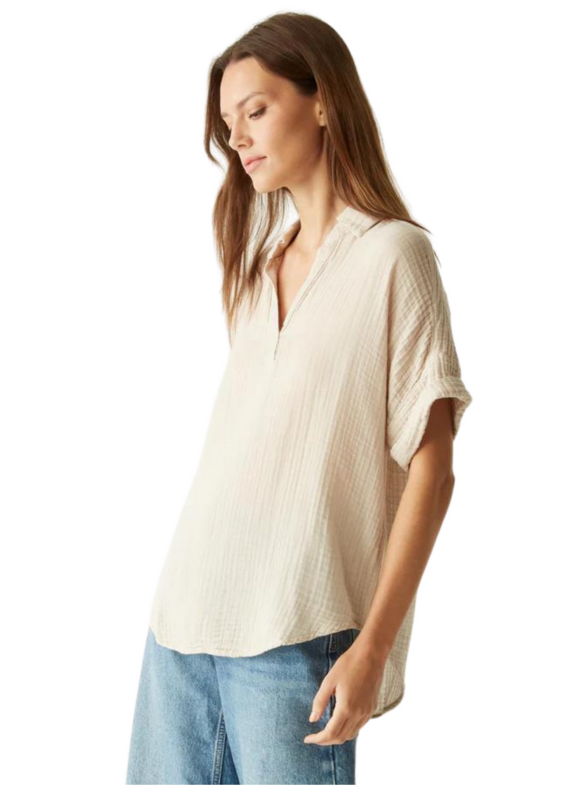 Gigi Popover Double Gauze Top