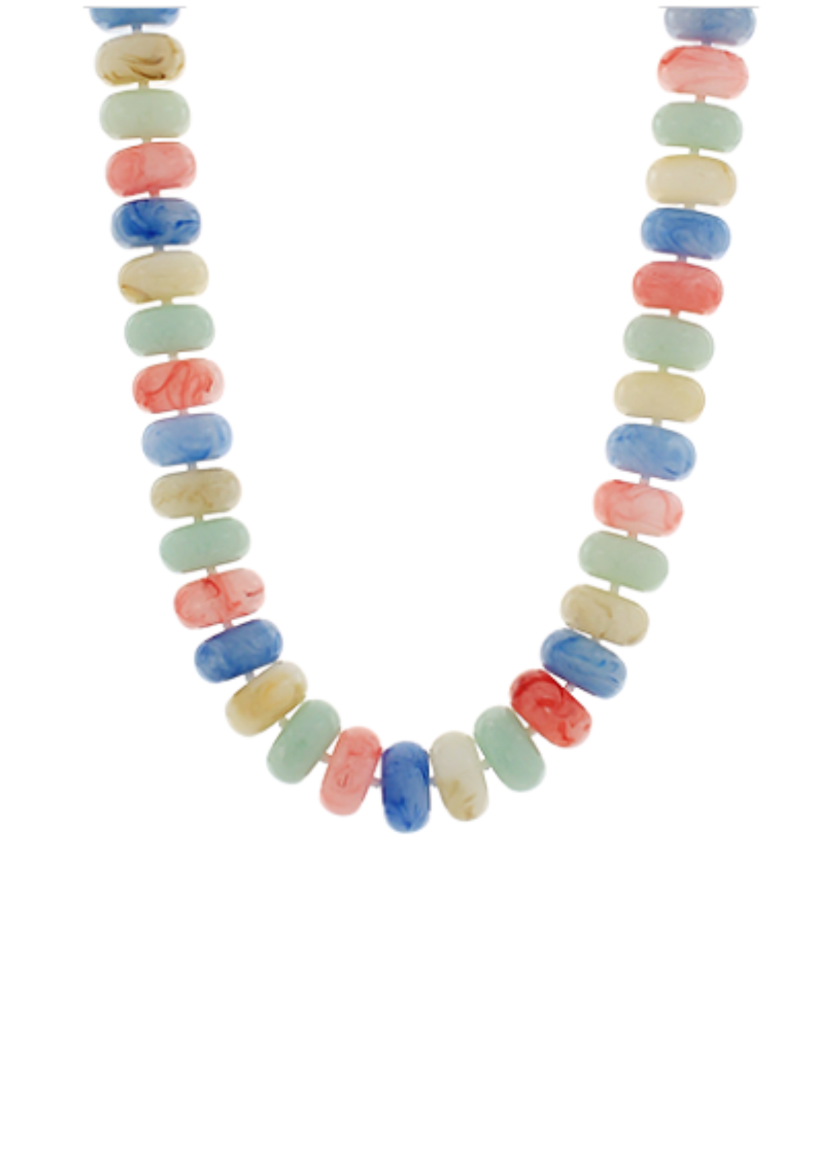 Chunky Marble Bead Necklace