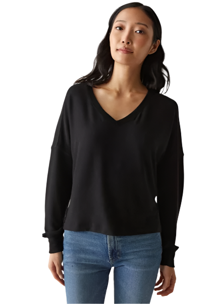 Vic Relaxed V-Neck Pullover