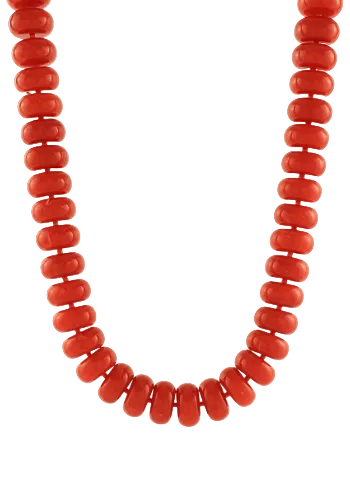 Marble Rondelle Bead Neckalce