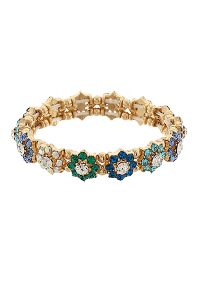 Flower Stone Station Bracelet