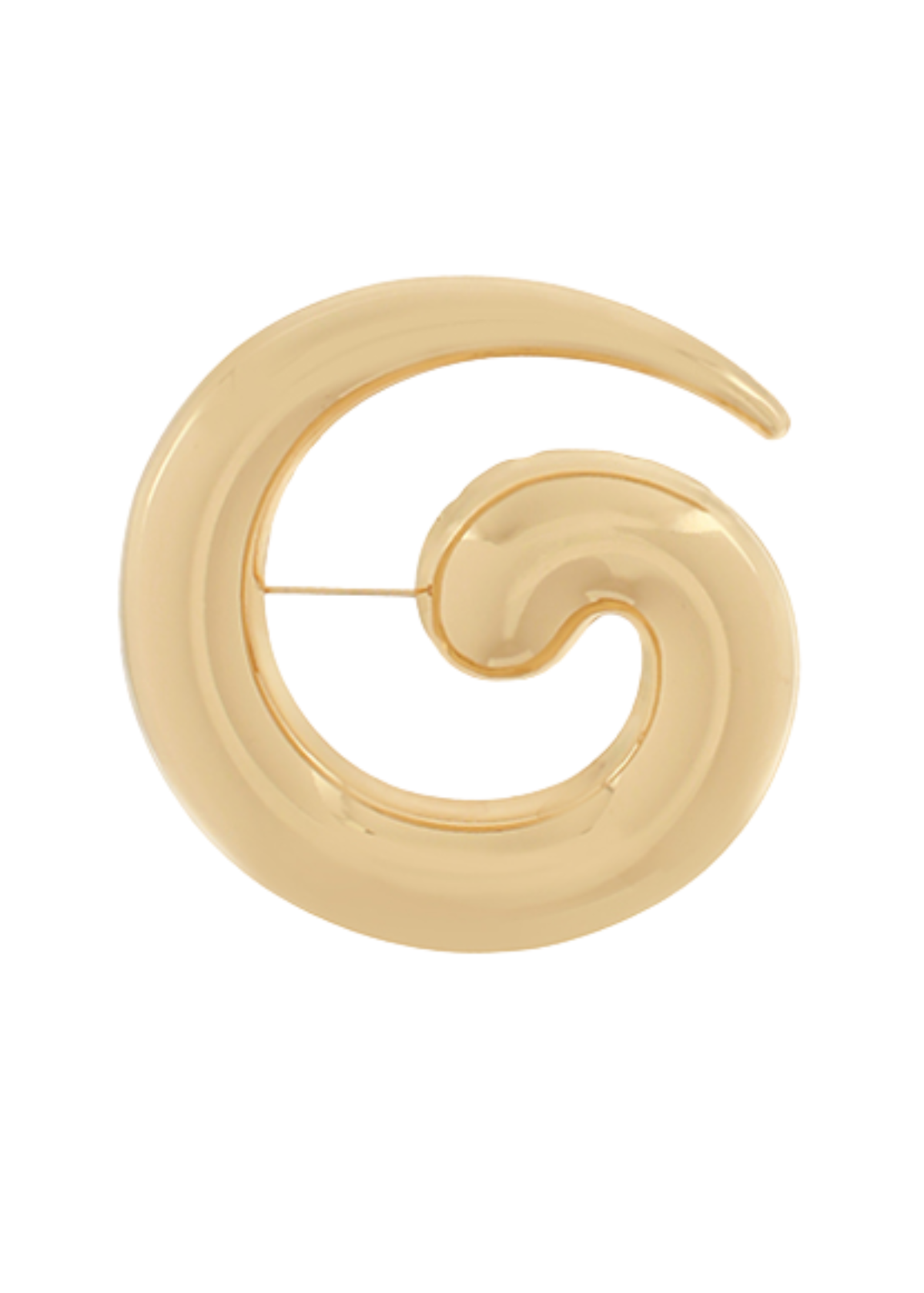 Spiral Metal Brooch