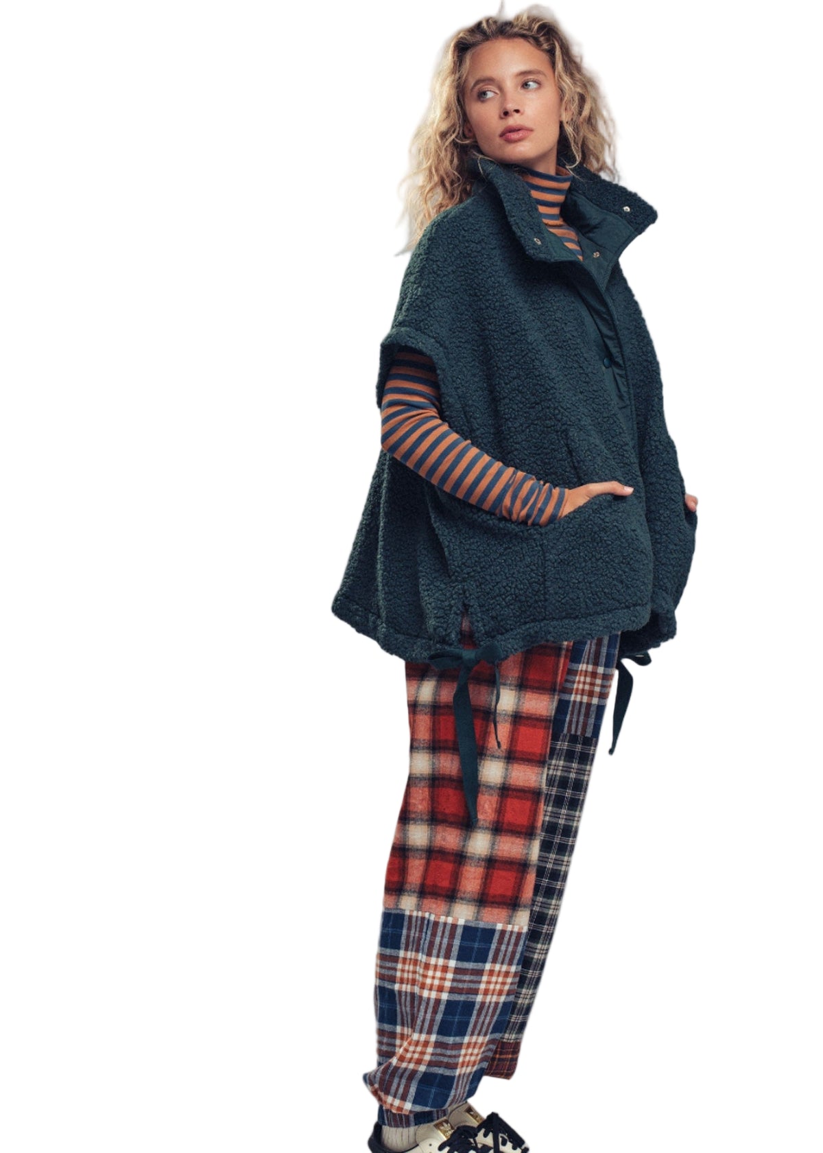 Cozy Boho Western Sherpa Vest