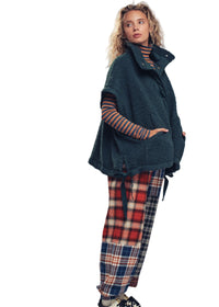 Cozy Boho Western Sherpa Vest