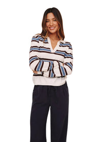 Long Sleeve Placket Pullover