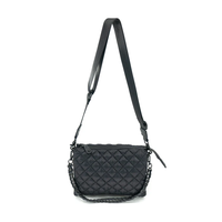 Quilted Crossbody w/ Chain