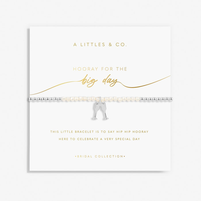 Silver Bracelet - Bridal Pearl Big Day