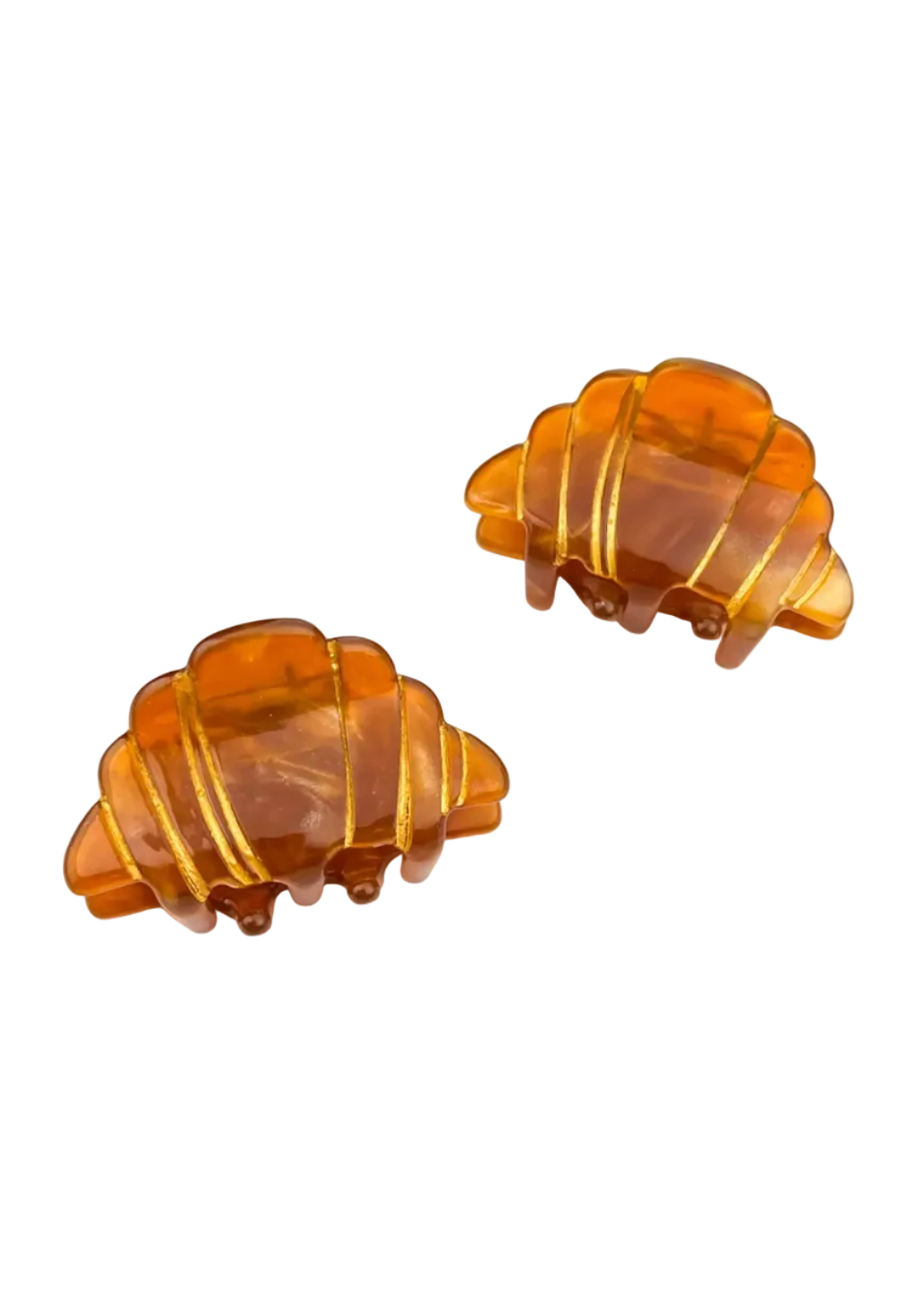 Mini Croissant Hair Claw Clip