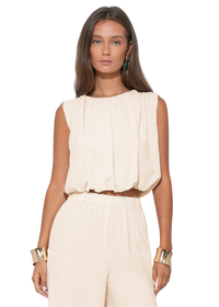 Hailey Bubble Satin Top