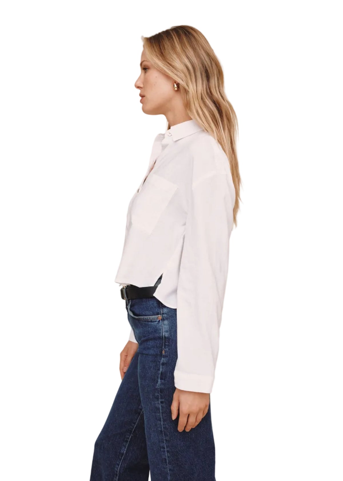 Cropped Button Down