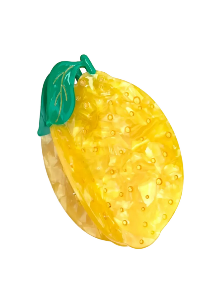 Yellow Lemon Hair Claw Clip