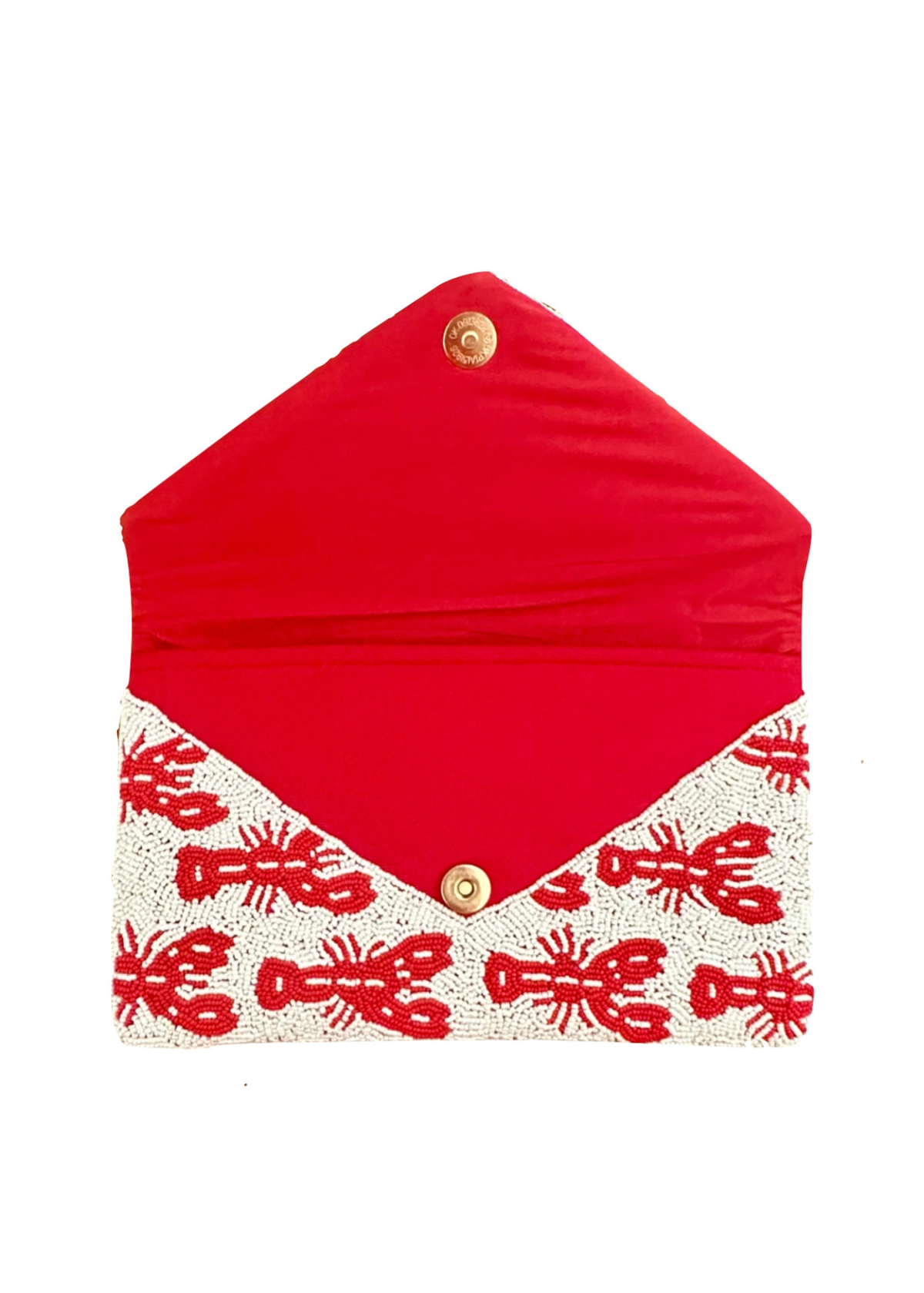 Beaded Lobster Clutch Crossbody Bag Marine Life