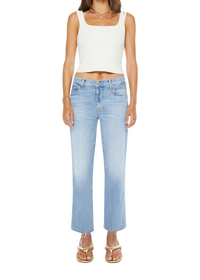 Mid Rise Rambler Zip Ankle Fray