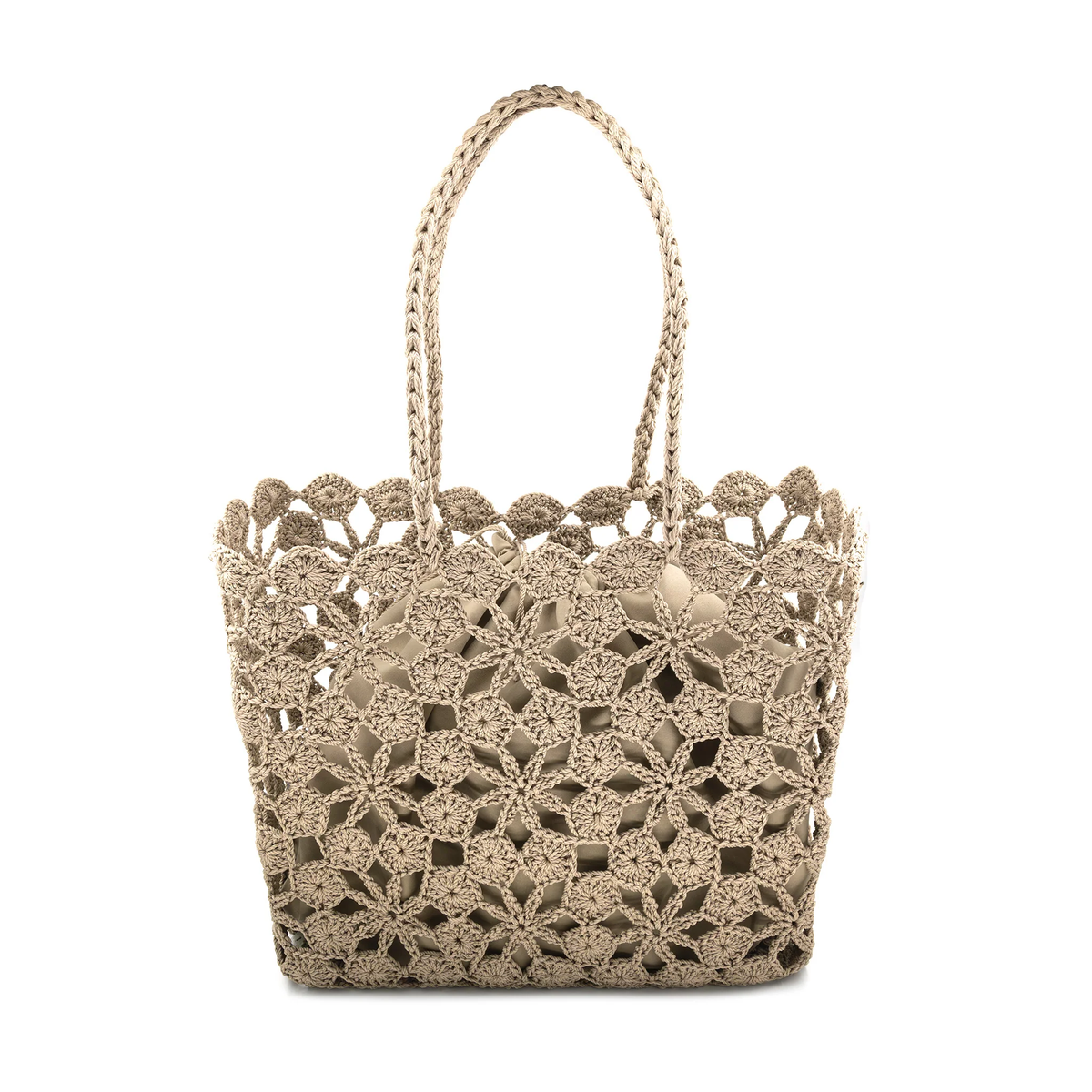 Mediterranean Muse Crochet Tote Bag