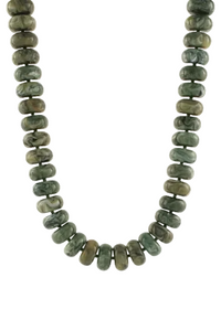 Marble Rondelle Bead Neckalce