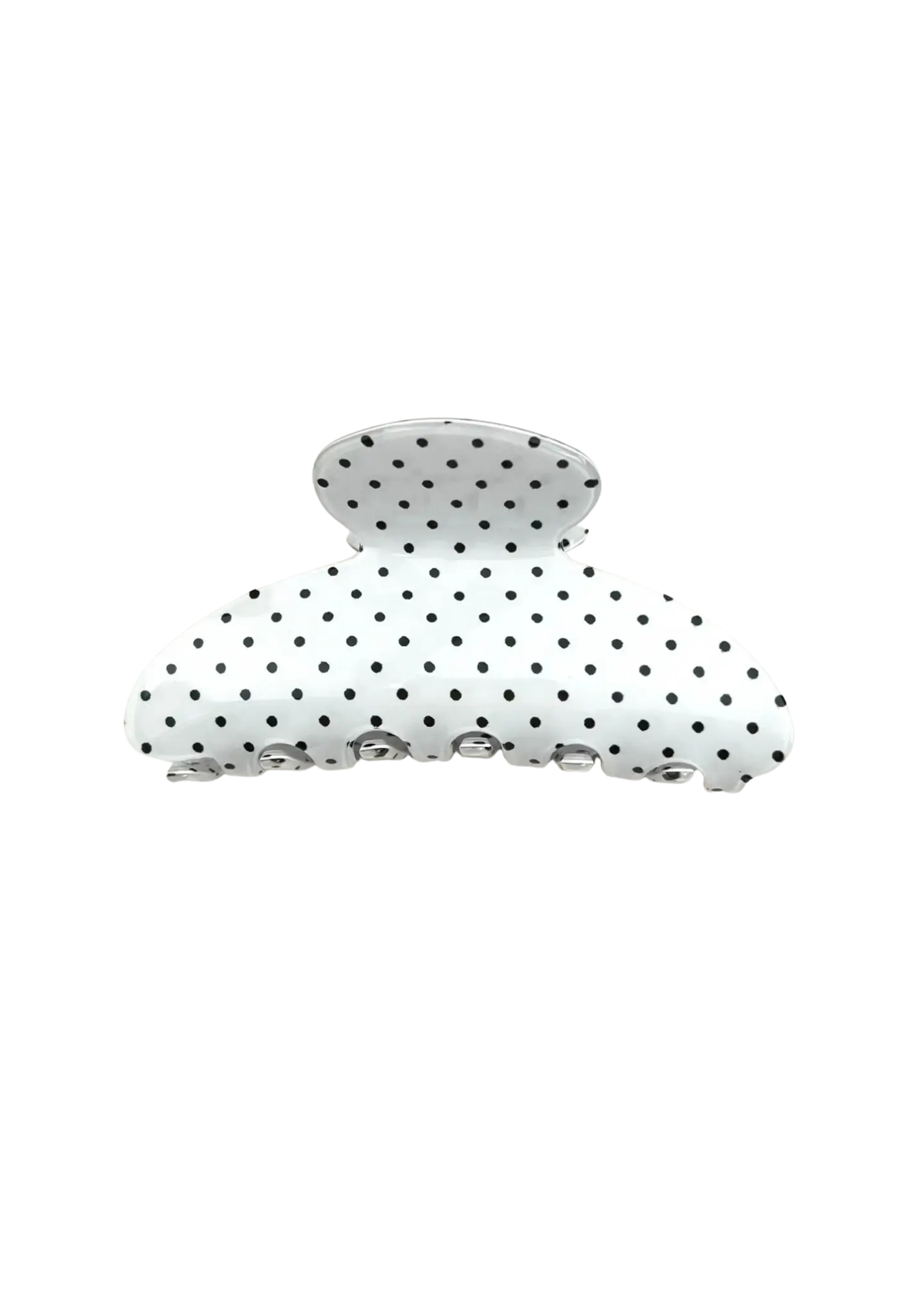 Classic Polka Dot Half Round Hair Clip