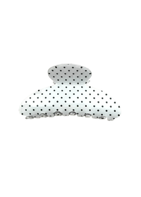 Classic Polka Dot Half Round Hair Clip