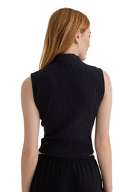 Sleeveless Mock Neck Top