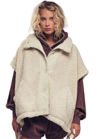 Cozy Boho Western Sherpa Vest