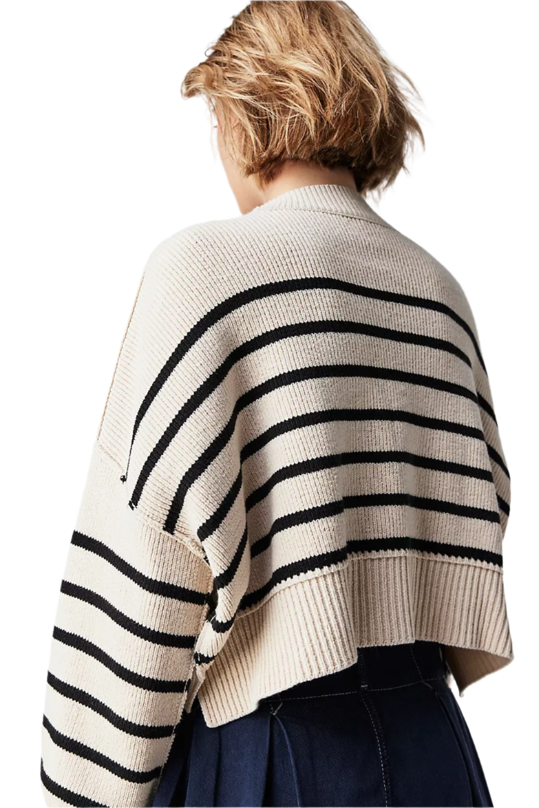 Stripe Easy Street Crop Pullover