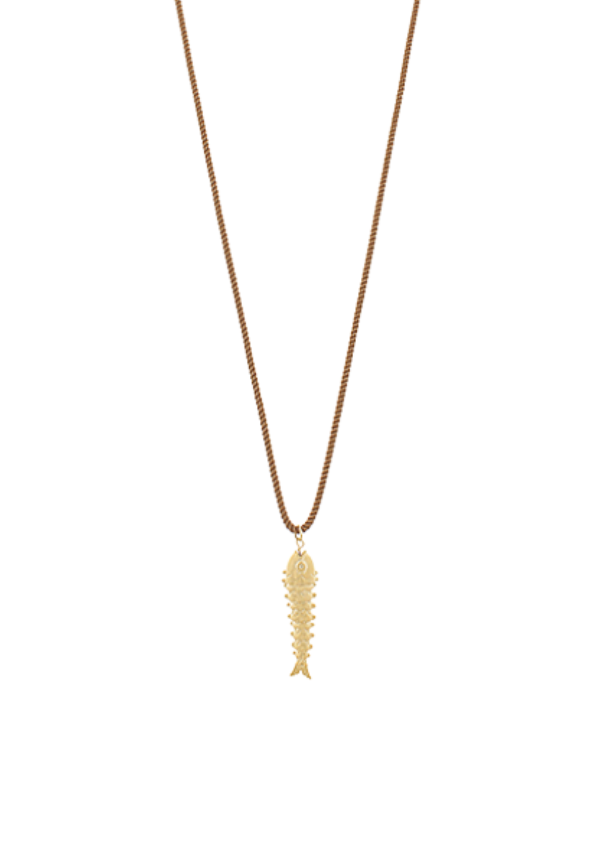 Movable Fish & Rope Chain Necklace