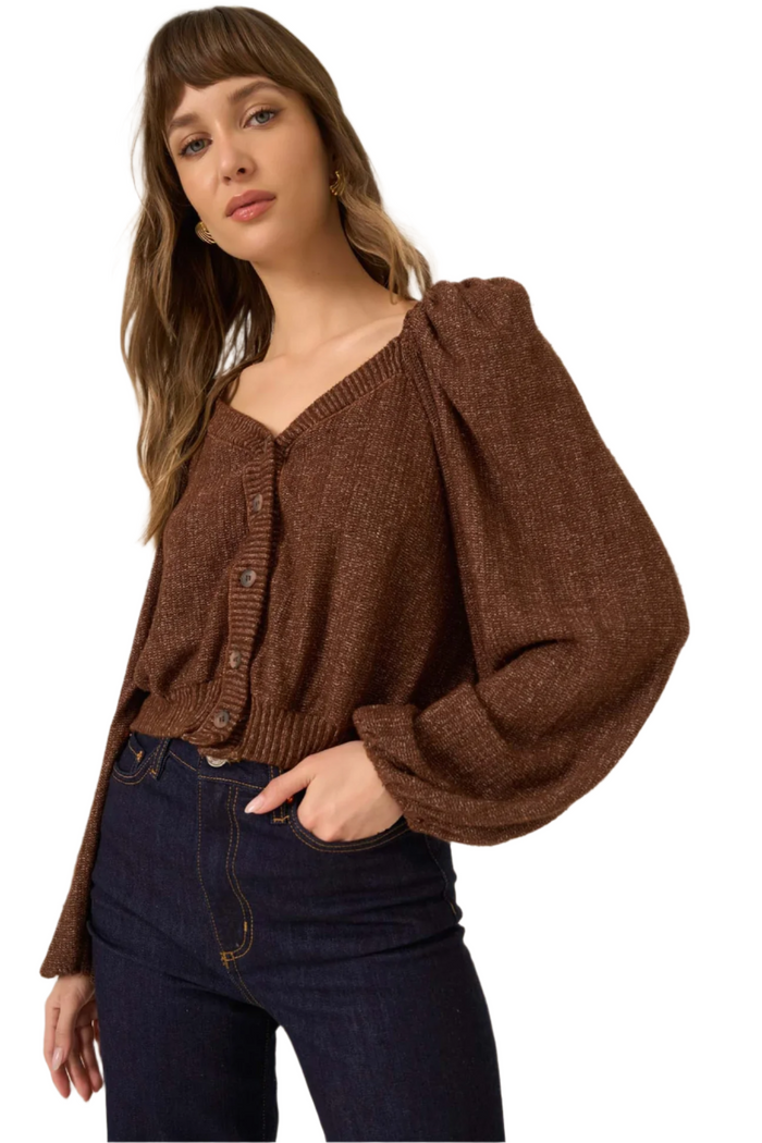 Piece of My Heart Textured Button Front Cardi