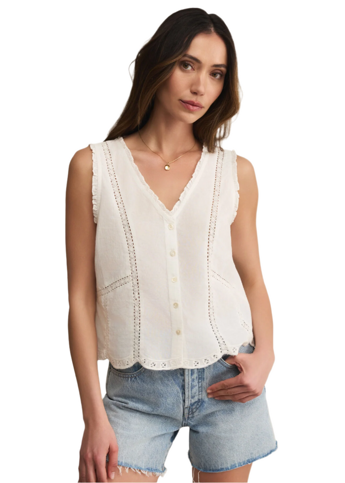 Tomi Embroidered Tank