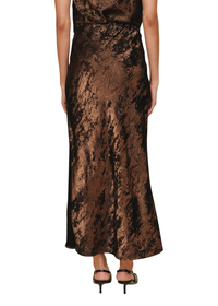 Side Slit Bias Maxi Skirt