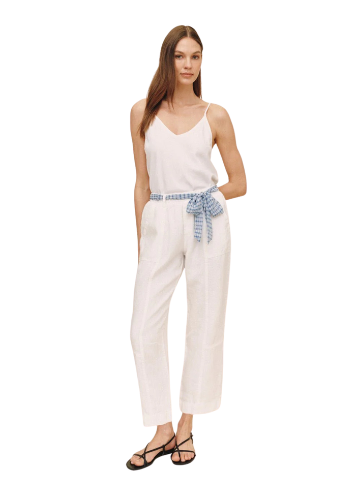 Seam Pant With Printed Sash