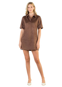 Suede SS Dress