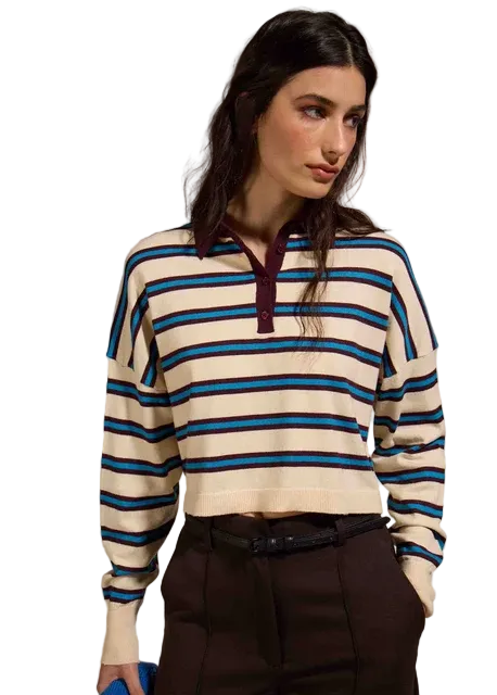 Elbrus Striped Polo Sweater