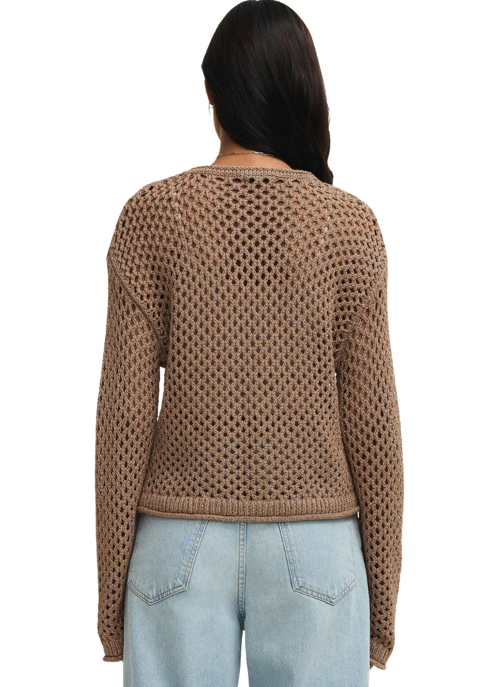 Cala Shimmer Crochet Sweater