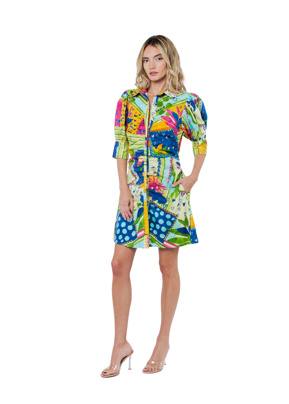 Stormi Puffed Sleeve Mini Dress