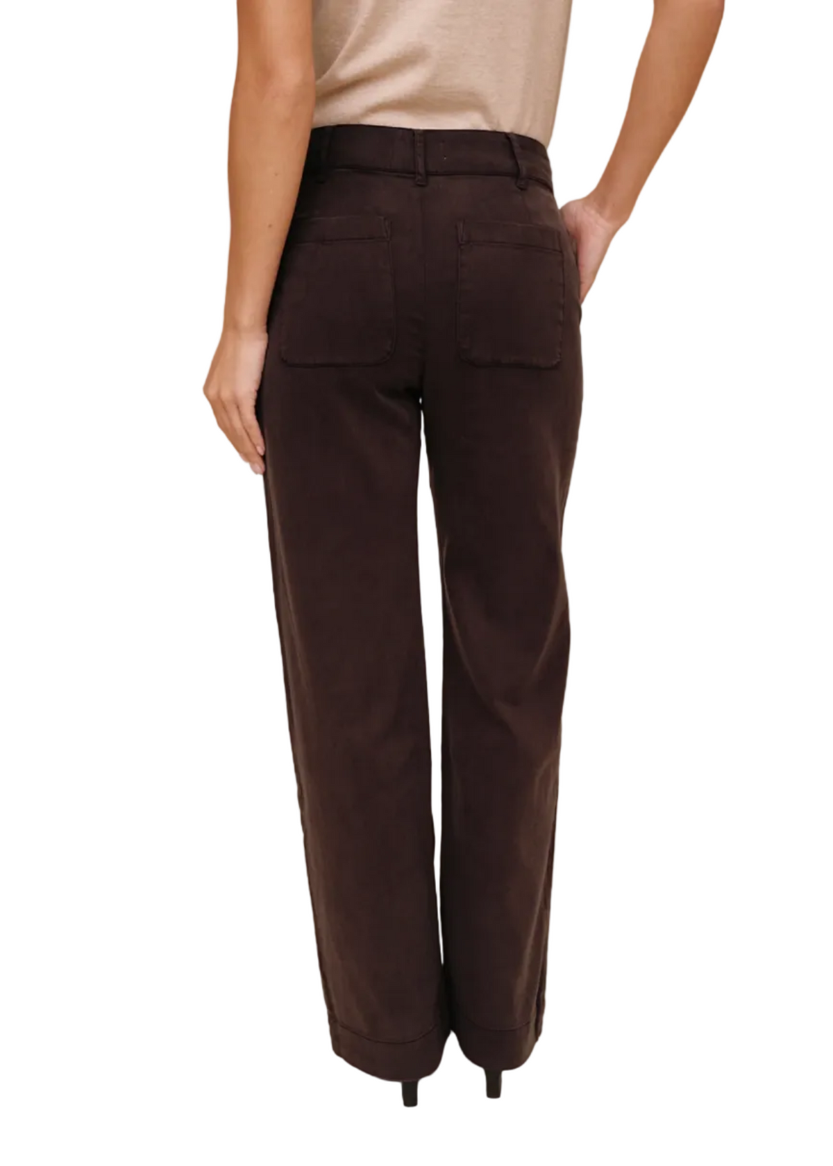 Smocked Waist Wide Leg Pant