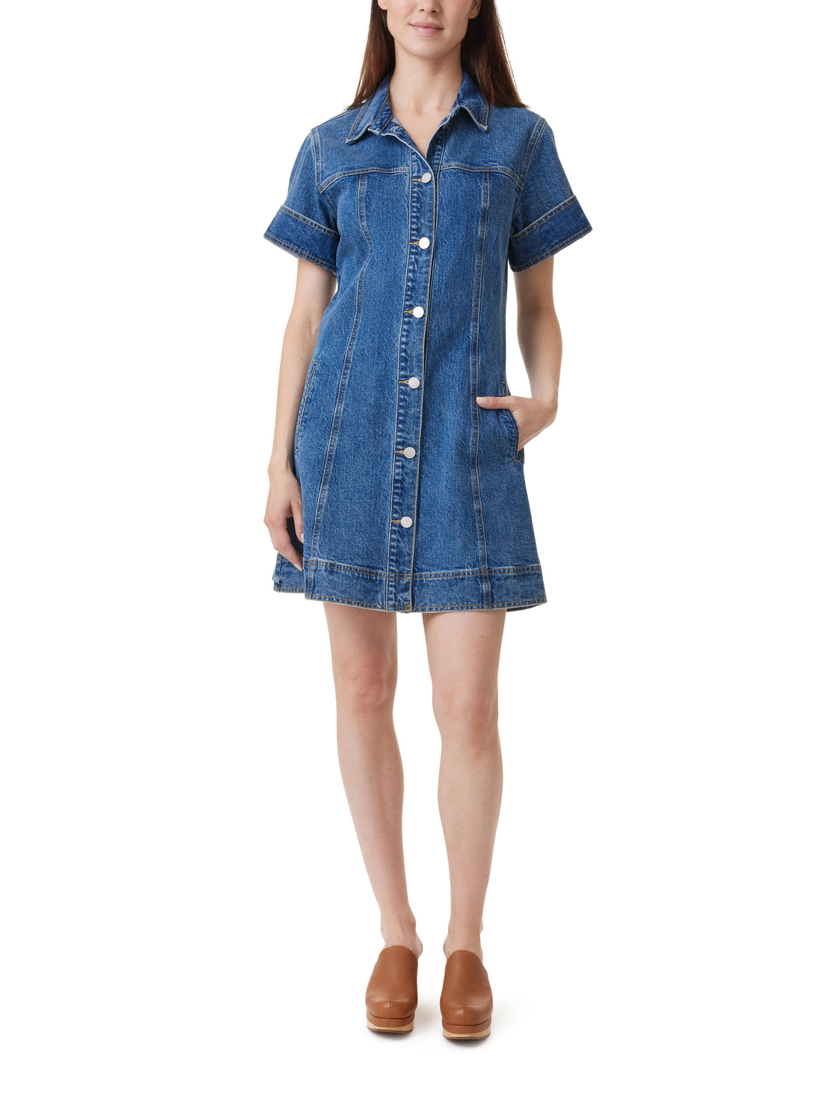 Short Sleeve Shift Dress