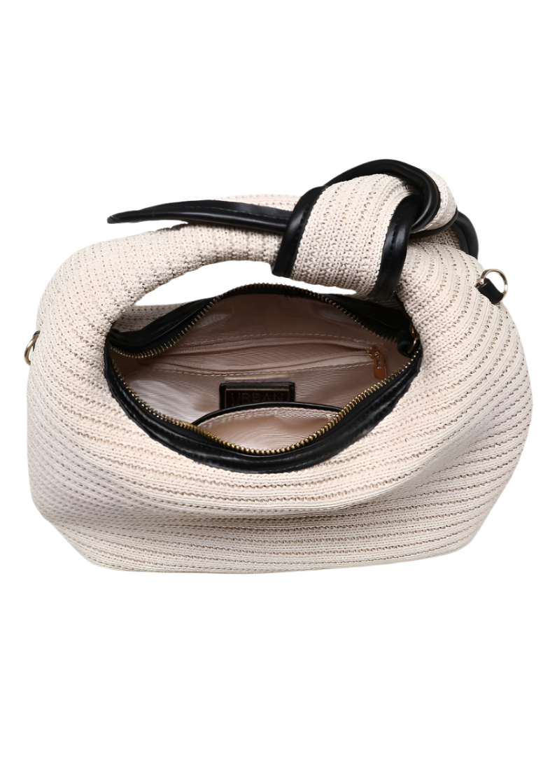 Paloma Knot Straw Crossbody