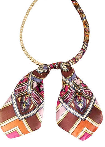 CCB Ball Scarf Necklace