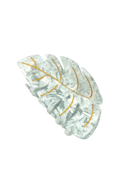 Tropical Monstera Leaf Hair Claw Clip
