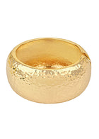 Hammered Metal Hinged Bangle Bracelet