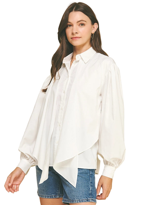 Front Tie Blouse