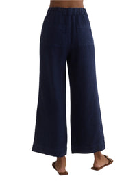 Pleated Wide Leg Ankle Pant