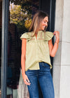 Sophie Pleated Button Down