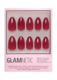 Classic Red Press-On Nails | Short Almond Holiday