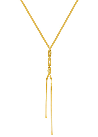 Twisted Y Necklace
