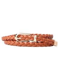Fashionable Ladies Weave Thin Waist Belt