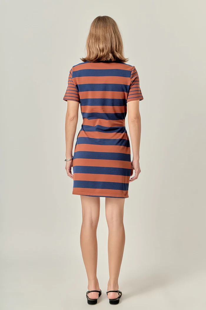 Stripe Knit Mini Dress